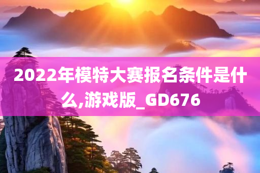 2022年模特大赛报名条件是什么,游戏版_GD676