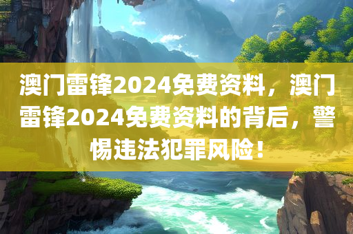 澳门雷锋2024免费资料，澳门雷锋2024免费资料的背后，警惕违法犯罪风险！
