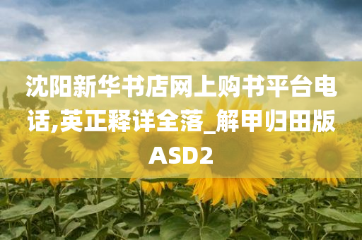 沈阳新华书店网上购书平台电话,英正释详全落_解甲归田版ASD2