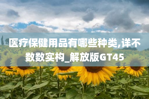 医疗保健用品有哪些种类,详不数数实构_解放版GT45