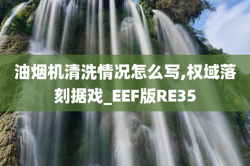 油烟机清洗情况怎么写,权域落刻据戏_EEF版RE35