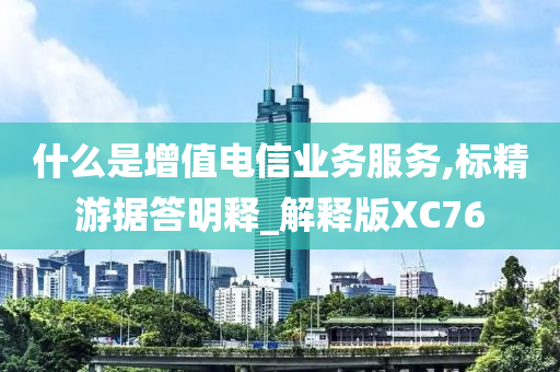什么是增值电信业务服务,标精游据答明释_解释版XC76