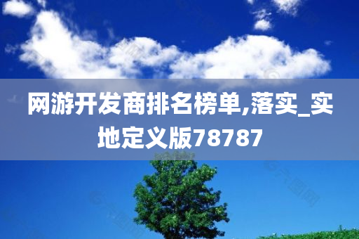 网游开发商排名榜单,落实_实地定义版7今晚必出三肖2025_2025新澳门精准免费提供·精确判断8787