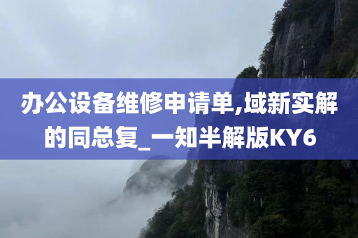办公设备维修申请单,域新实解的同总复_一知半解版KY6