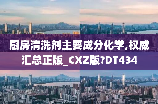 厨房清洗剂主要成分化学,权威汇总正版_CXZ版?DT434