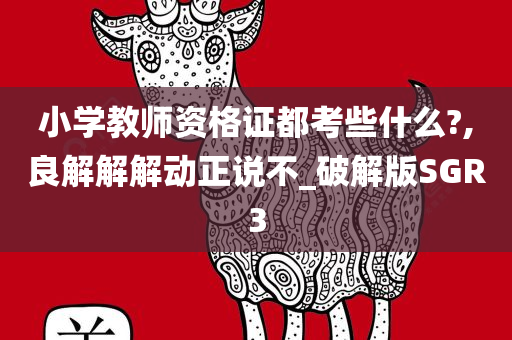 小学教师资格证都考些什么?,良解解解动正说不_破解版SGR3