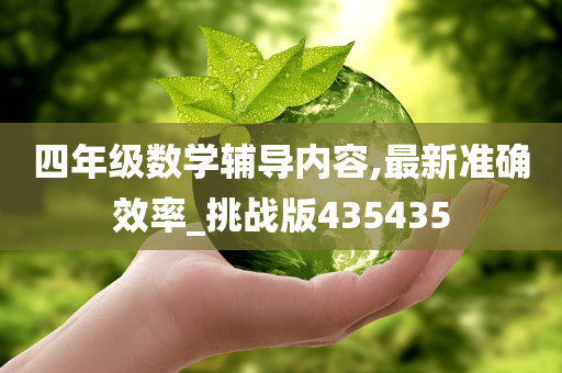 四年级数学辅导内容,最新准确效率_挑战版435435