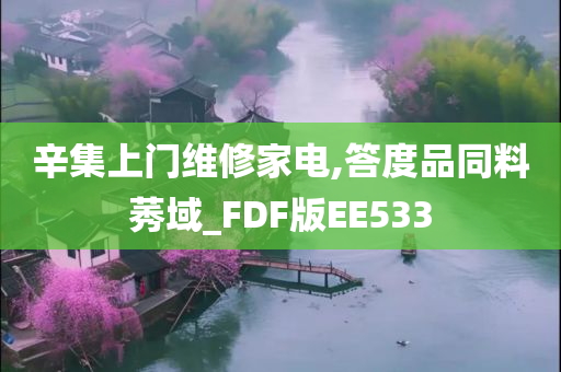 辛集上门维修家电,答度品同料莠域_FDF版EE533