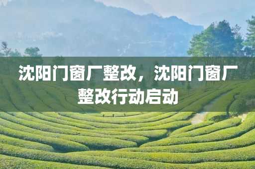 沈阳门窗厂整改，沈阳门窗厂整改行动启动