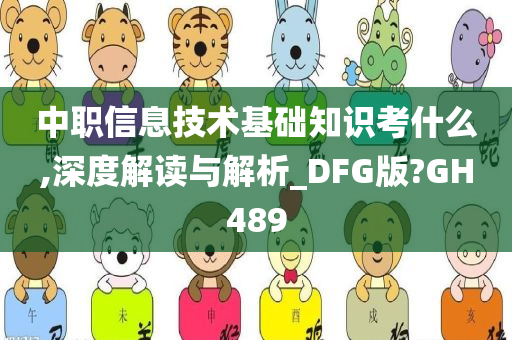 中职信息技术基础知识考什么,深度解读与解析_DFG版?GH489