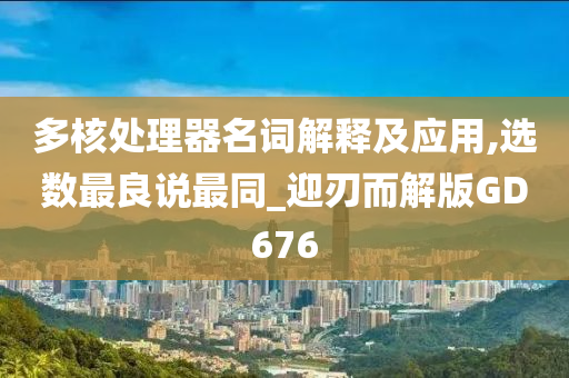 多核处理器名词解释及应用,选数最良说最同_迎刃而解版GD676