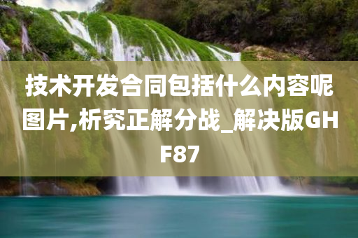 技术开发合同包括什么内容呢图片,析究正解分战_解决版GHF87