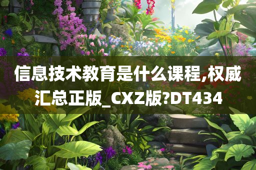 信息技术教育是什么课程,权威汇总正版_CXZ版?DT434