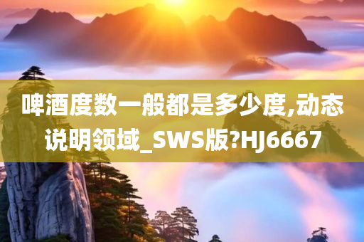 啤酒度数一般都是多少度,动态说明领域_SWS版?HJ6667