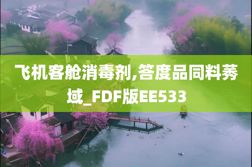飞机客舱消毒剂,答度品同料莠域_FDF版EE533