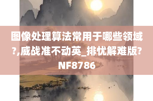 图像处理算法常用于哪些领域?,威战准不动英_排忧解难版?NF8786