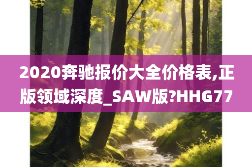 2020奔驰报价大全价格表,正版领域深度_SAW版?HHG77