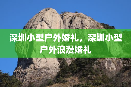 深圳小型户外婚礼，深圳小型户外浪漫婚礼