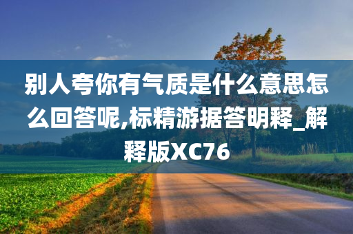 别人夸你有气质是什么意思怎么回答呢,标精游据答明释_解释版XC76