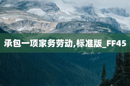 承包一项家务劳动,标准版_FF45
