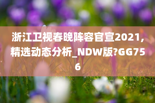 浙江卫视春晚阵容官宣2021,精选动态分析_NDW版?GG756