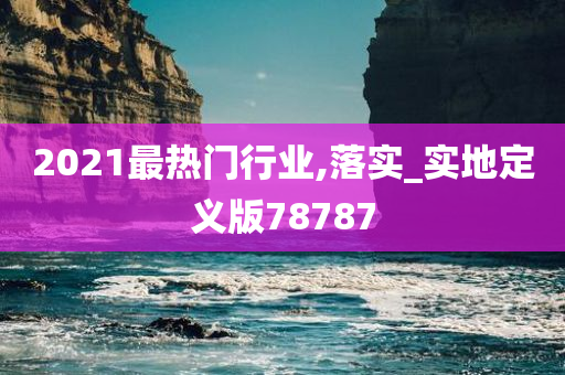 2021最热门行业,落实_实地定义版78787