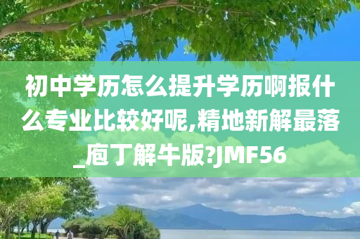 初中学历怎么提升学历啊报什么专业比较好呢,精地新解最落_庖丁解牛版?JMF56