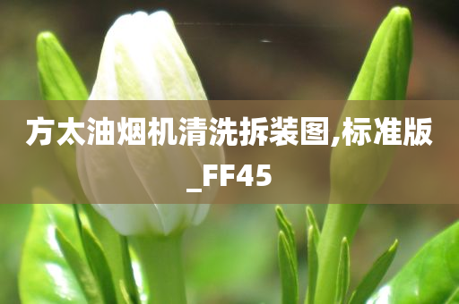 方太油烟机清洗拆装图,标准版_FF45