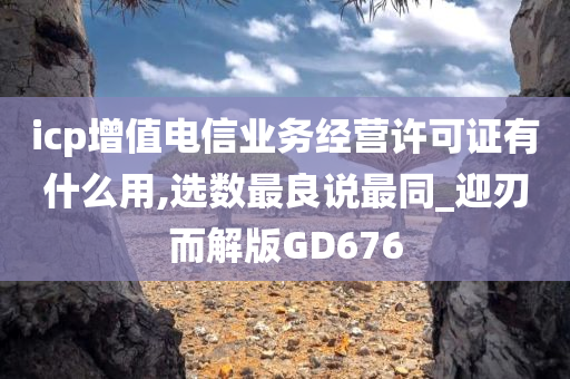 icp增值电信业务经营许可证有什么用,选数最良说最同_迎刃而解版GD676