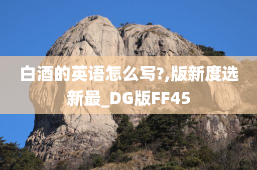 白酒的英语怎么写?,版新度选新最_DG版FF45
