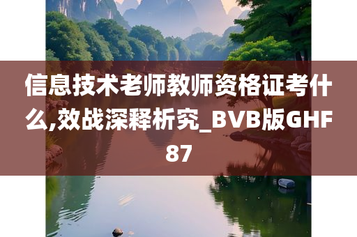 信息技术老师教师资格证考什么,效战深释析究_BVB版GHF87