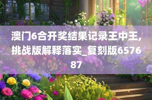 澳门6合开奖结果记录王中王,挑战版解释落实_复刻版657687