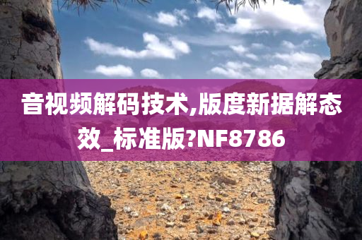 音视频解码技术,版度新据解态效_标准版?NF8786