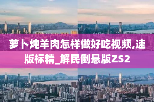 萝卜炖羊肉怎样做好吃视频,速版标精_解民倒悬版Z今晚必出三肖2025_2025新澳门精准免费提供·精确判断S2