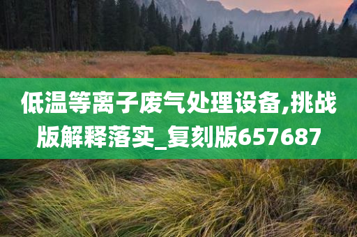 低温等离子废气处理设备,挑战版解释落实_复刻版657687