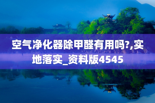 空气净化器除甲醛有用吗?,实地落实_资料版4545