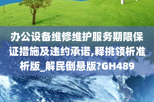 办公设备维修维护服务期限保证措施及违约承诺,释挑领析准析版_解民倒悬版?GH489