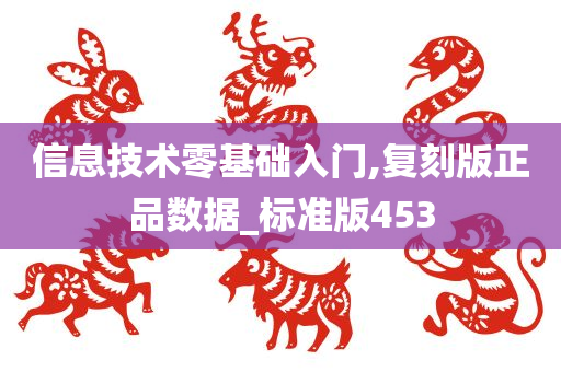 信息技术零基础入门,复刻版正品数据_标准版453
