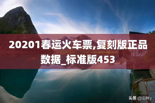 20201春运火车票,复刻版正品数据_标准版453