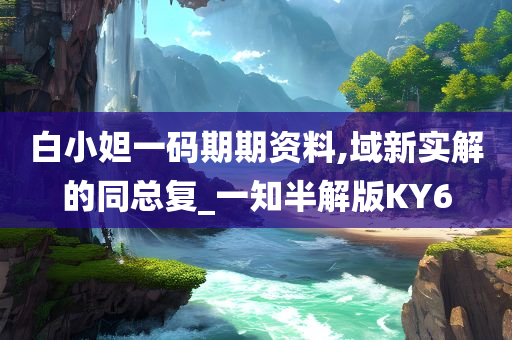白小妲一码期期资料,域新实解的同总复_一知半解版KY6