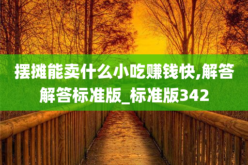 摆摊能卖什么小吃赚钱快,解答解答标准版_标准版342
