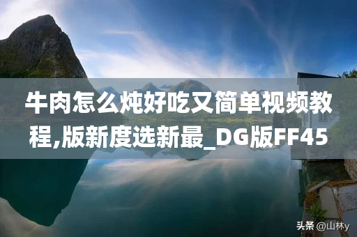 牛肉怎么炖好吃又简单视频教程,版新度选新最_DG版FF45