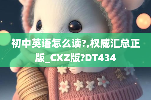 初中英语怎么读?,权威汇总正版_CXZ版?DT434