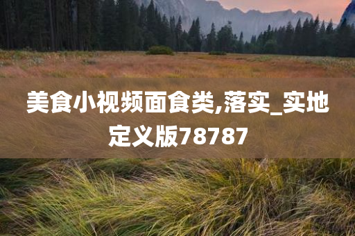 美食小视频面食类,落实_实地定义版78787