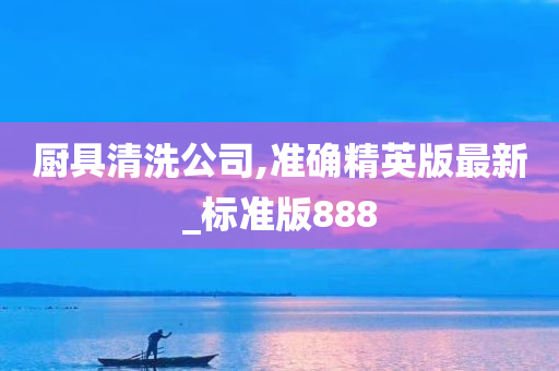 厨具清洗公司,准确精英版最新_标准版888