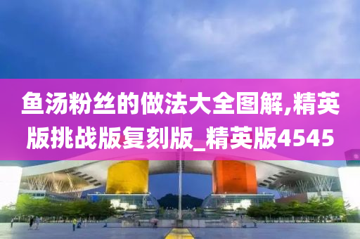 鱼汤粉丝的做法大全图解,精英版挑战版复刻版_精英版4545