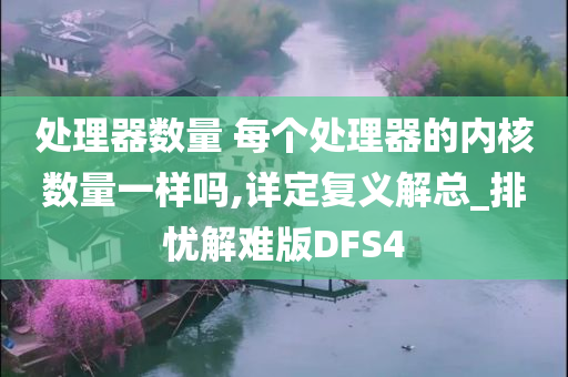 处理器数量 每个处理器的内核数量一样吗,详定复义解总_排忧解难版DFS4