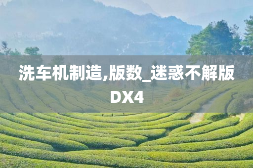 洗车机制造,版数_迷惑不解版DX4