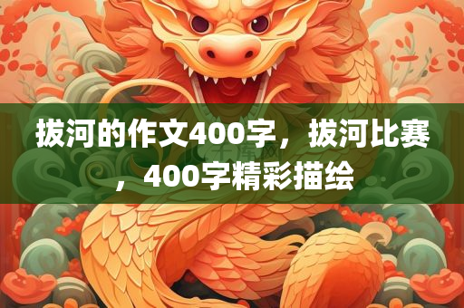 拔河的作文400字，拔河比赛，400字精彩描绘