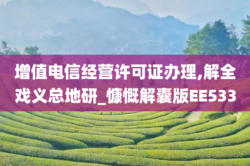增值电信经营许可证办理,解全戏义总地研_慷慨解囊版EE533